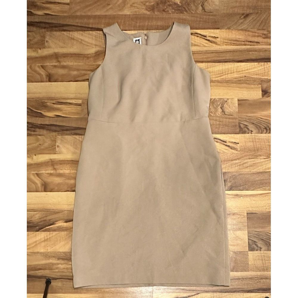 ANNE‎ KLEIN CAMEL/BROWN HIGH NECK DRESS SZ 10